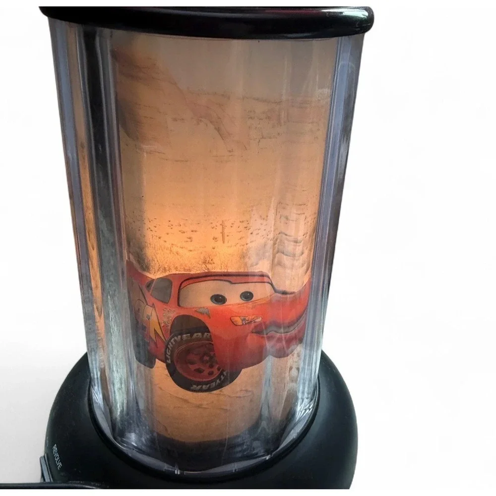 VTG Disney Pixar Cars Mater Rotating Cylinder Table Lamp Light Works KNG America